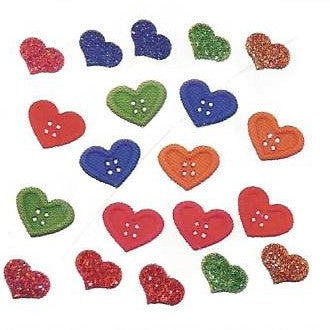 Bottoni decorativi - Country Hearts And Stars - 335700 -  4748
