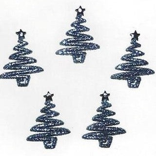 Bottoni decorativi - Glitter Silver Trees - 335700 - 4980