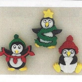 Bottoni decorativi - Holiday Penguins - 335700 - 7472