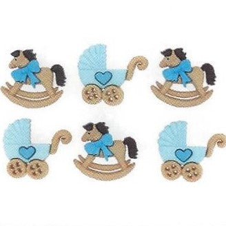 Bottoni decorativi - Horse And Buggy Boy - 335700 - 5823