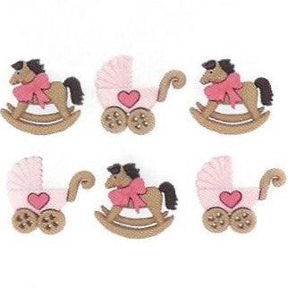 Bottoni decorativi - Horse And Buggy Girl - 335700 - 5824