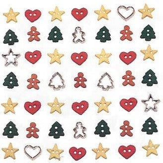 Bottoni decorativi - Itty Bitty Cutout Cookies - 335700 - 4851