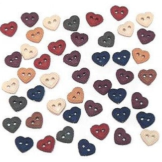 Bottoni decorativi - Mini Stitched Hearts - 335700 - 1786