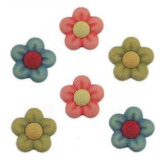 Bottoni decorativi - Multi Flowers - 335625 - bz108