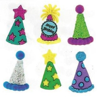 Bottoni decorativi - Party Hats (glitter) - 335700 - 739
