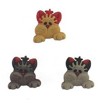 Bottoni decorativi - Peeking Cats - 335615 - pp125