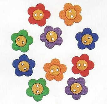 Bottoni decorativi - Primary Flowers - 335610 - 2101