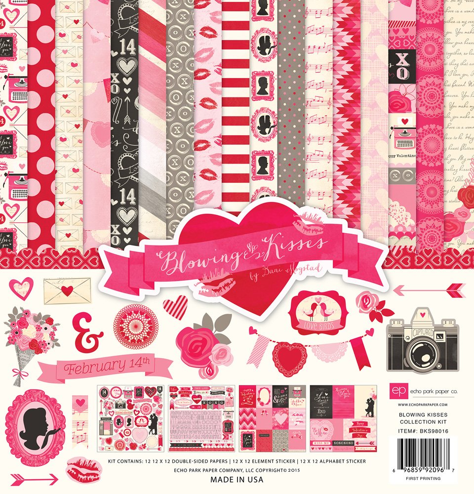 Carta Blocco Scrap - Baci  -BKS98016 30x30 (12"x 12").