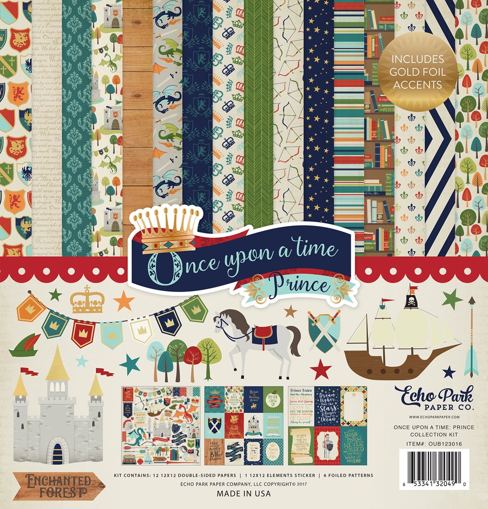 Carta Blocco Scrap - C'era una volta... Principe- OUB123016-  30x30 (12"x 12").