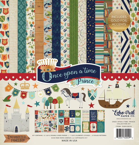 Carta Blocco Scrap - C'era una volta... Principe- OUB123016-  30x30 (12"x 12").