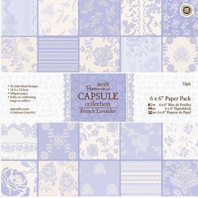 Carta blocco Scrap - French Lavander - PMA 160234 15x15cm (6"x 6")