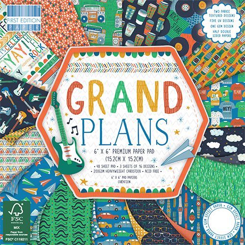 Carta blocco Scrap Grandi Piani FEPAD160 Grand Plans 15x15cm (6"x6")
