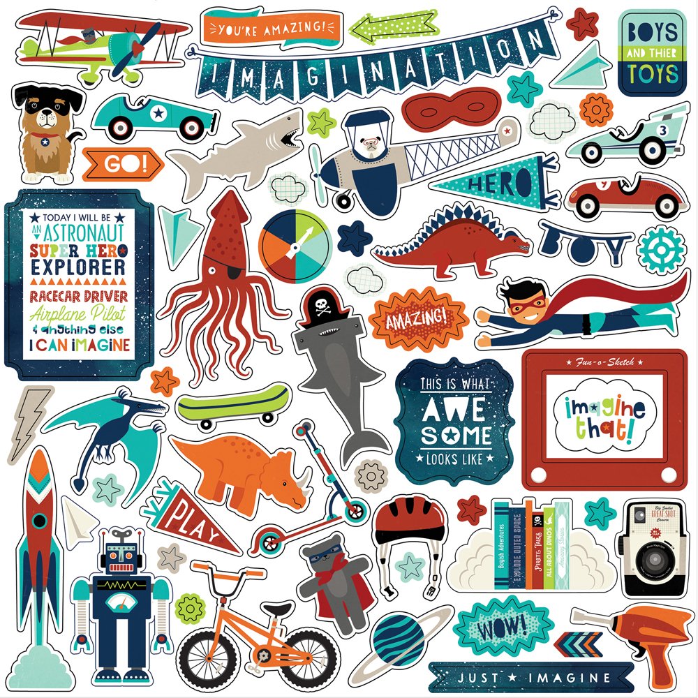 Carta blocco Scrap - Imagine that! - ITB147016 30x30cm (12"x12")