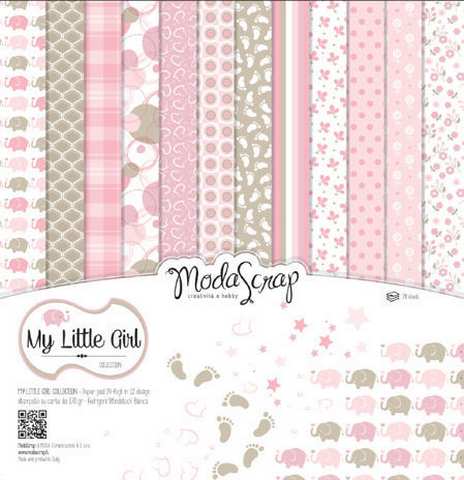 Carta blocco Scrap - La mia piccola ragazza -MSA15BMLG-  My little girl 15x15cm (6"x6")