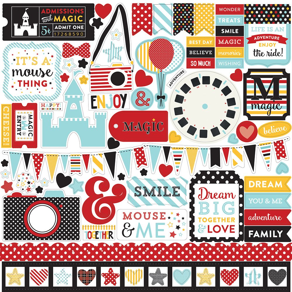 Carta Blocco Scrap - Magiche avventure - MA109016 30x30 (12"x 12")
