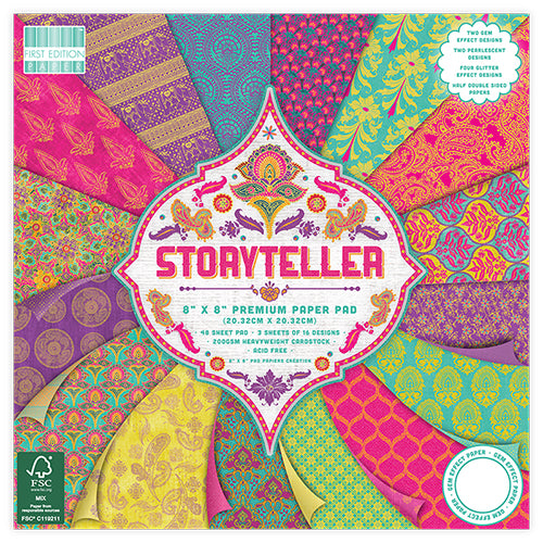 Carta blocco Scrap - Narratore - Storyteller FEPAD138 - 20x20cm (8" x 8") -Trimcraft