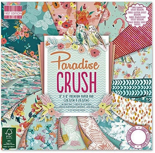 Carta blocco Scrap - Paradise Crush - FEPAD132 - 20x20cm (8"x8")