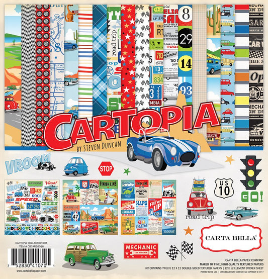Carta Scrapbooking - Cartopia - CBCAR69016 - 30x30 (12"x 12").