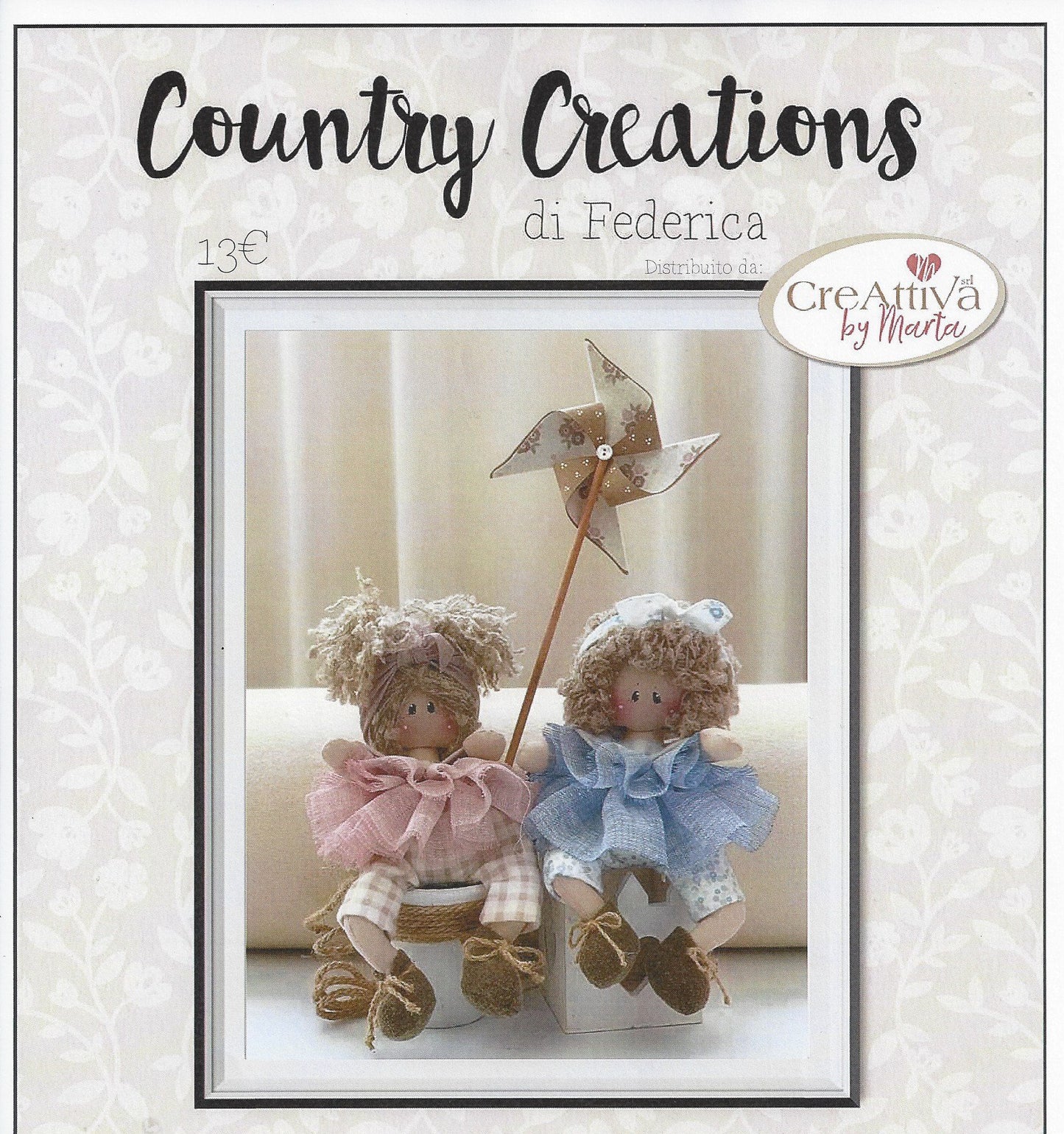 Cartamodello Federica Country Creations Creattiva Bimbe con Girandola P1927