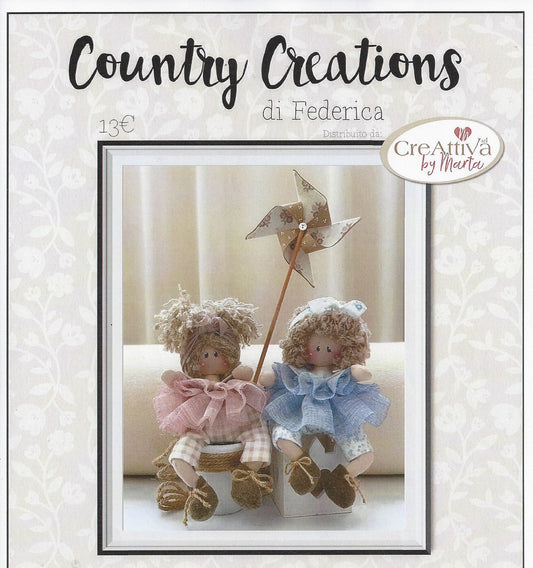 Cartamodello Federica Country Creations Creattiva Bimbe con Girandola P1927