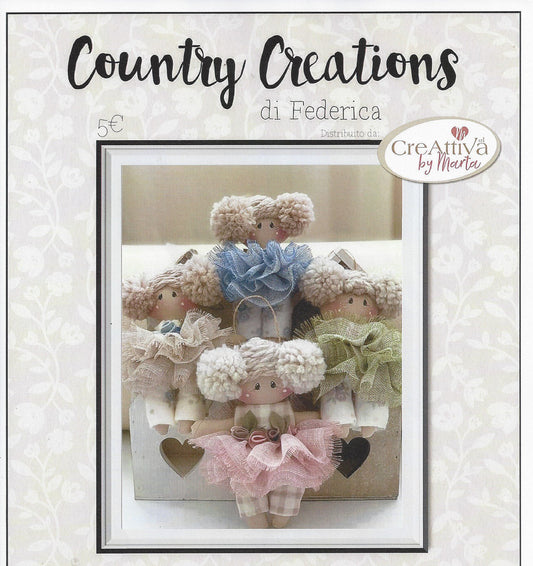 Cartamodello Federica Country Creations Creattiva Bimbe PonPon P1926