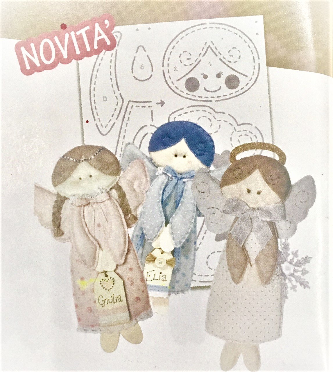 Cartamodello Stencil Angeli Natale e Nascita CRSTE-023