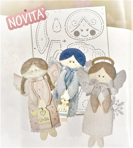 Cartamodello Stencil Angeli Natale e Nascita CRSTE-023