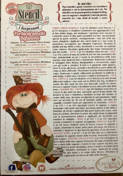 Cartamodello Stencil Creattiva by Marta CRSTE56