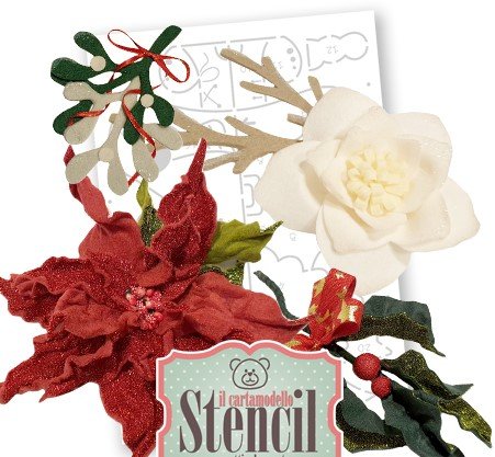 Cartamodello Stencil Creattiva Stella di Natale CRSTE03400