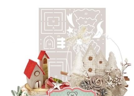 Cartamodello Stencil Creattiva Il villaggio del Natale CRSTE-013