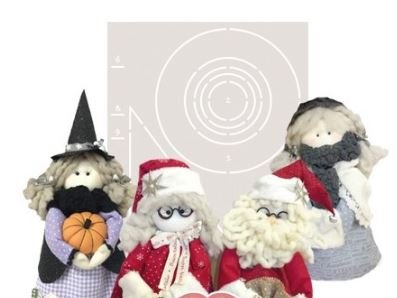 Cartamodello Stencil Creattiva Natale ed Epifania CRSTE-006