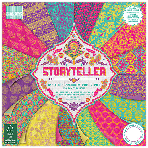 Carte blocco scrap FEPAD137 (30 x 30cm) Paper Pad Storyteller  -Trimcraft