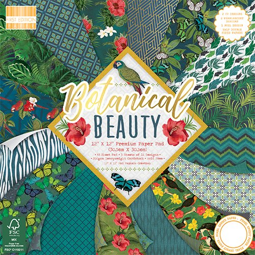 Carte blocco scrap FEPAD185 (30,5 x 30,5 cm)  Botanical Beauty