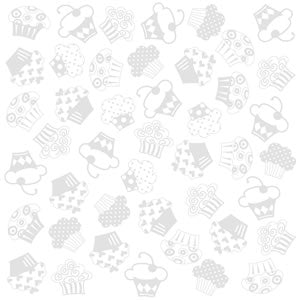 Confezione 25 cartoncini Bazzill classico formato 30,5x30,5 (216 gr circa) - White (cupcake)