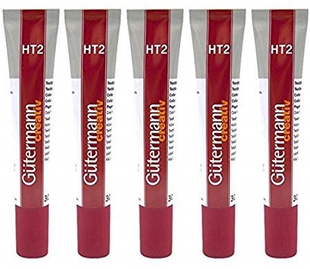 Confezione 5 pz. Colla per tessuti Guttermann creativ HT2  30gr. - 613607