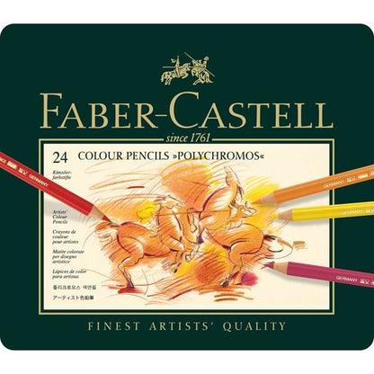 Confezione  da 24 colori a matita Polychromos Faber-Castel 110024