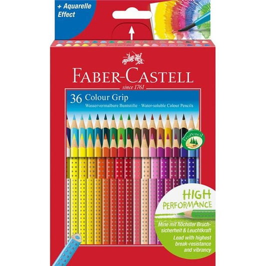 Confezione da 36 matite Colour Grip Faber-Castell 112442