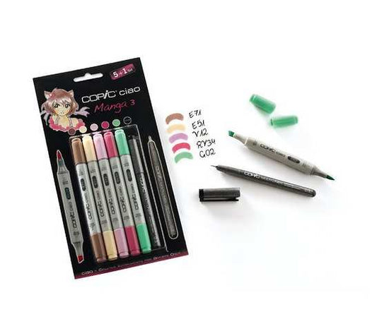 COPIC Ciao Set 5+1 “Manga 3” 22075558