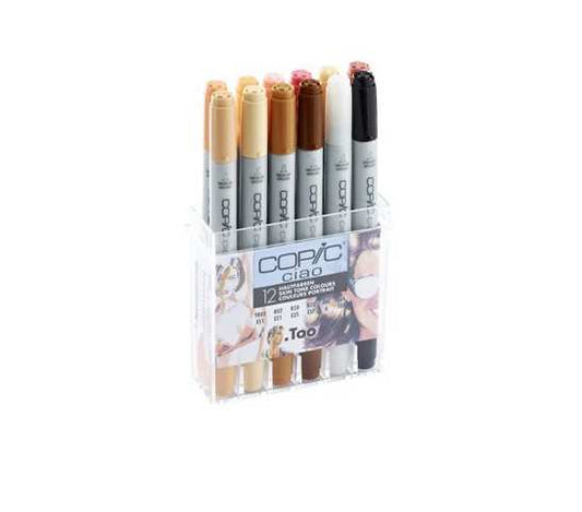COPIC Ciao Starter Set da 12 “toni di pelle” 22075705