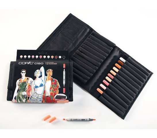 COPIC Ciao Starter Set da 12 “toni di pelle” con astuccio da 24 22075735