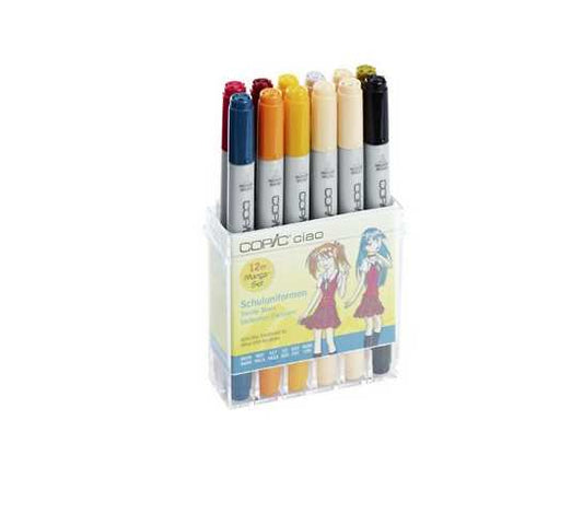 COPIC Ciao Theme Set Manga da 12 “School Uniform” 22075712