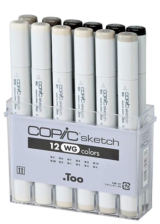 Copic sketch Set WG (Worm Gray) 12 colori - 21075954