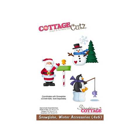 CottageCutz Babbo natale, pinguino e pupazzo di neve