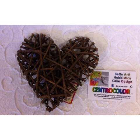 Cuore midollino cm 17xh19  KL323A