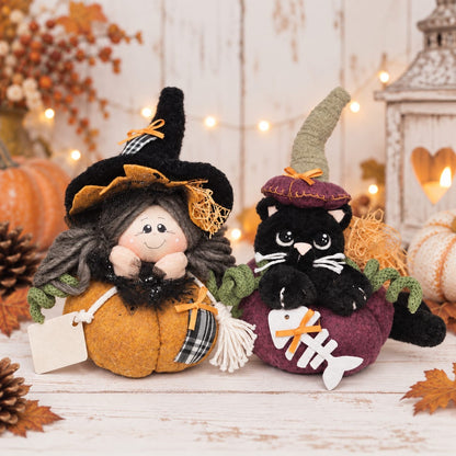 Kit  Gatto e Morgana halloween