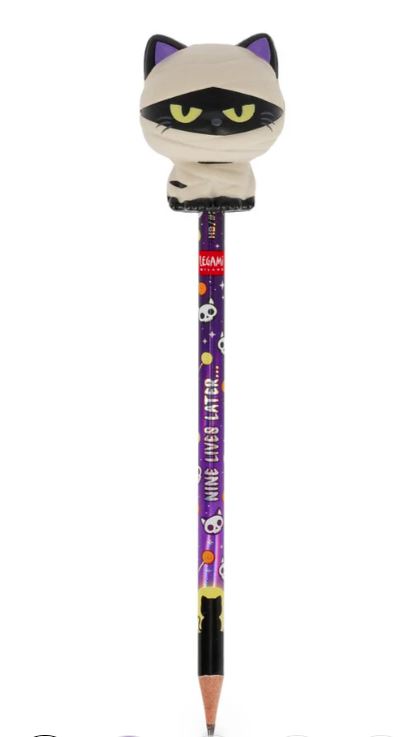 Matita con Antistress Halloween Mummy Cat "Nine Lives Later" - Squeezies