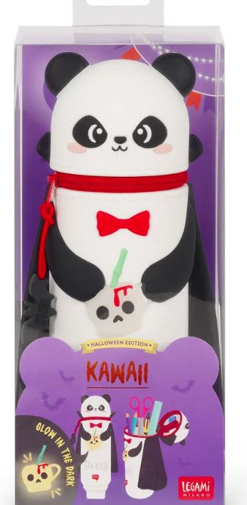 Astuccio 2-in-1 in Silicone Panda "Bam-Boo" Halloween - Kawaii