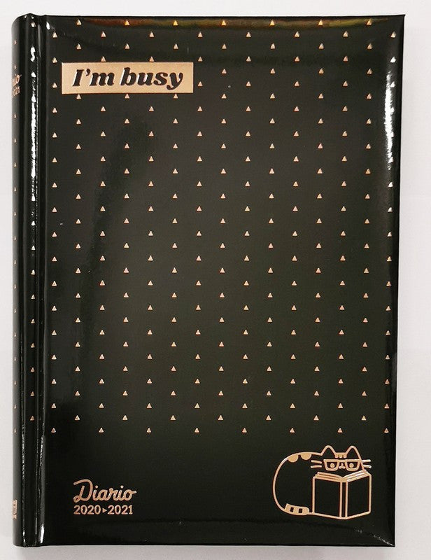 Diario 2020 - 2021 Pusheen Sparlkling Gold Nero S100432