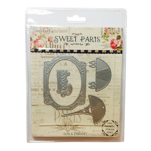 Dovecraft  fustella sottile Parigi Sweet Paris Cutting  DCDIE001