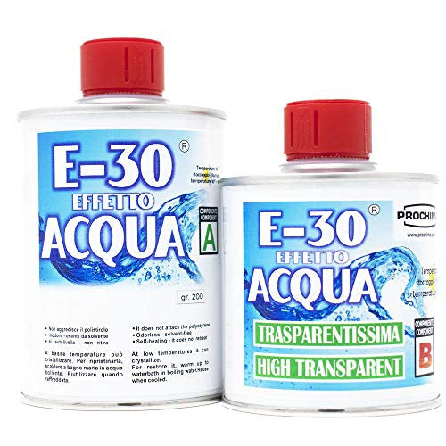E-30 Effetto acqua A+B Small, Trasparentissima, 320gr (non ingiallente) PROCHIMA